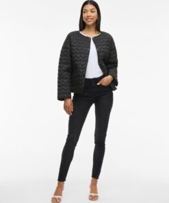 Visilla Quilted Jacket Black