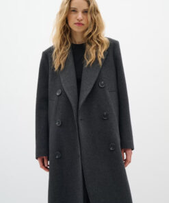 In Wear YunahIW Coat Dark Grey Melange