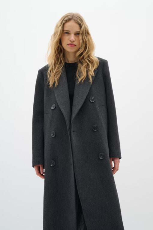 In Wear YunahIW Coat Dark Grey Melange