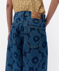 Marimekko Maridenim Loose Unikko Jeans Mid Indigo