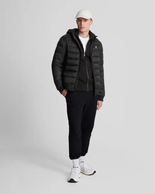 Lyle & Scott Wadded Jacket Jet Black