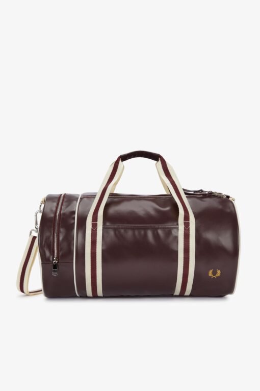 Fred Perry Classic Barrel Bag  Oxblood