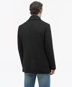 Tiger of Sweden Mahler Double-Breasted Peacoat Dark Grey