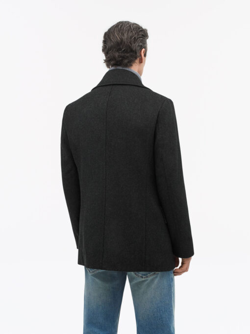 Tiger of Sweden Mahler Double-Breasted Peacoat Dark Grey