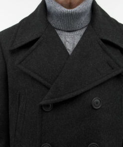 Tiger of Sweden Mahler Double-Breasted Peacoat Dark Grey