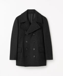Tiger of Sweden Mahler Double-Breasted Peacoat Dark Grey