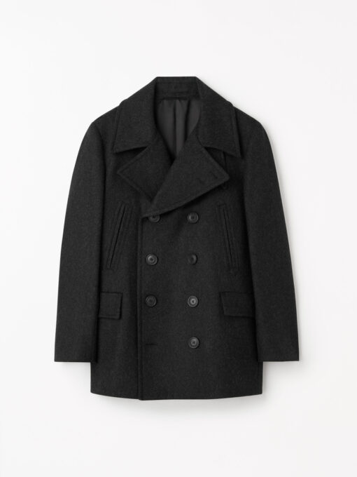 Tiger of Sweden Mahler Double-Breasted Peacoat Dark Grey