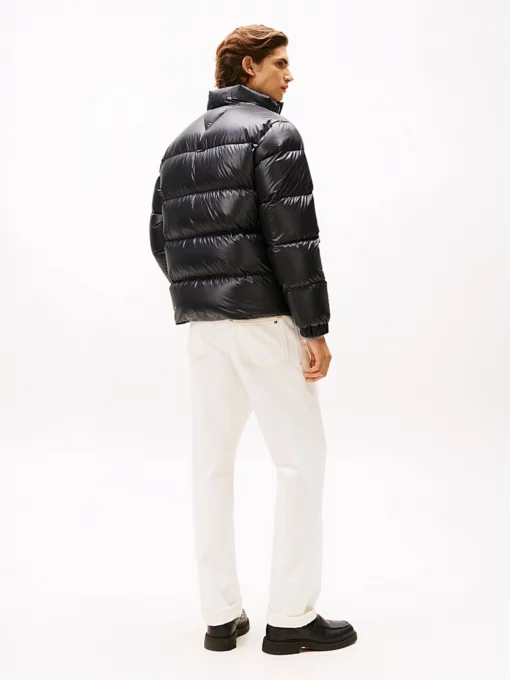 Tommy Hilfiger Shiny Water Repellent Down Puffer Jacket Black