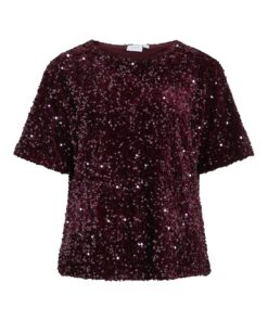 Vifaith Sequin Top Fig