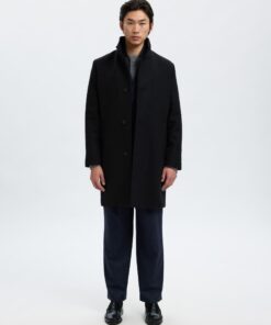 Slhrainar Wool Blend Jacket Black
