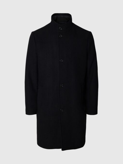 Slhrainar Wool Blend Jacket Black