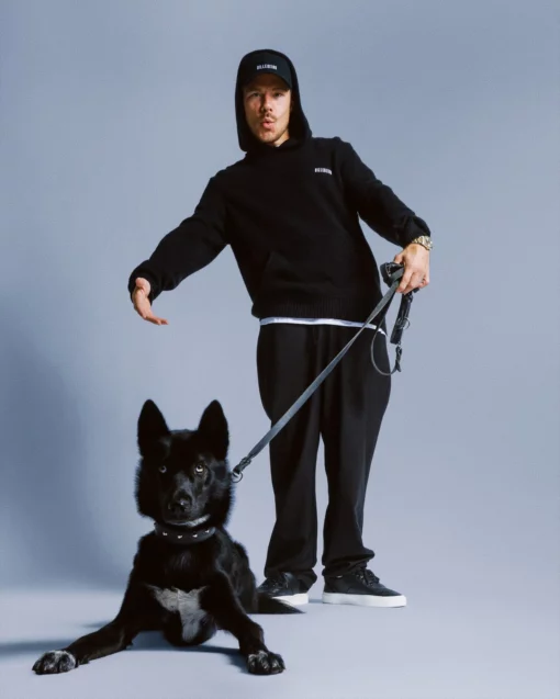 Billebeino Pineapple Knit Hoodie Black