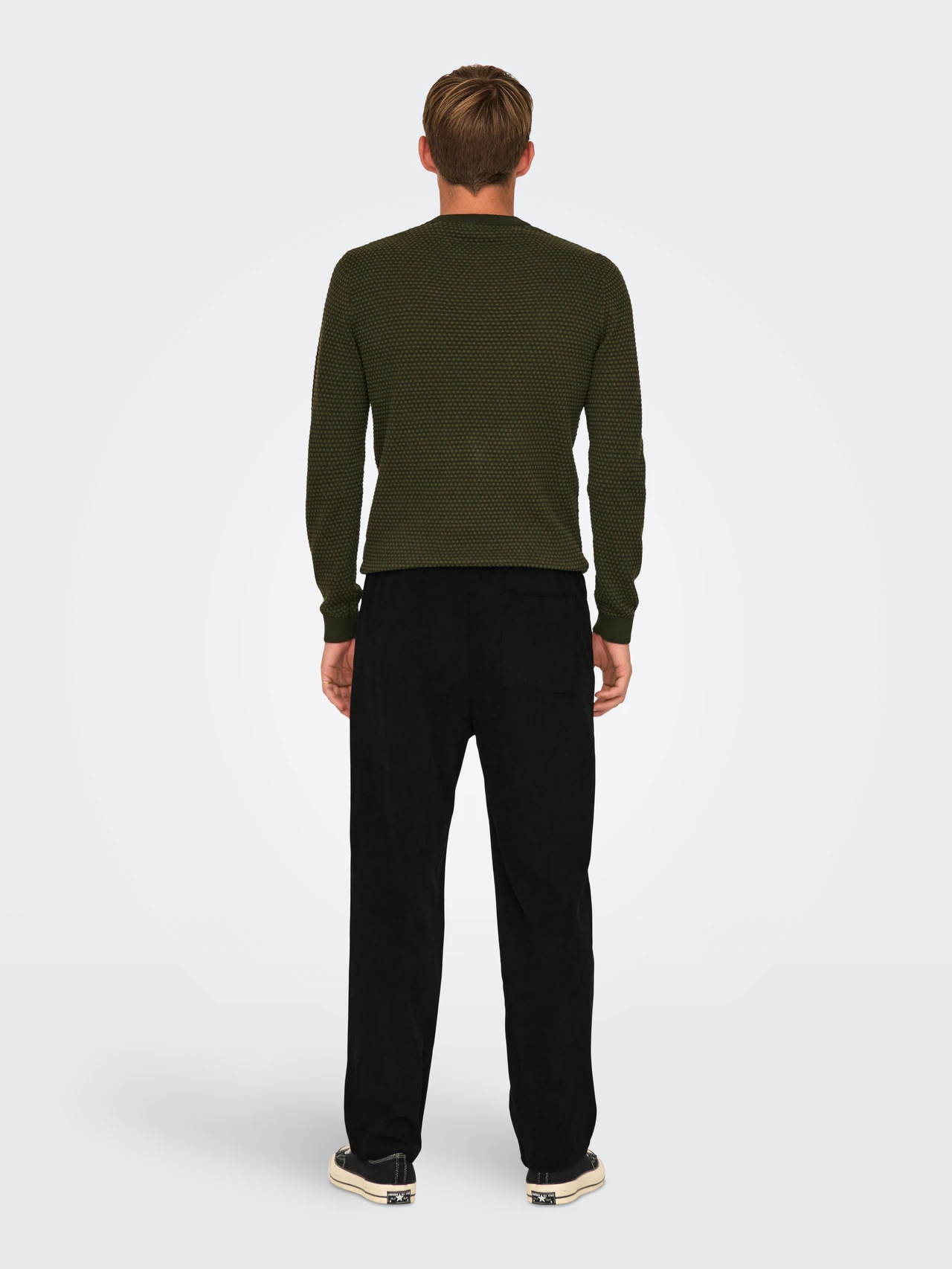 Onssinus Loose Dorduroy Pants Black Onssinus Loose Dorduroy Pants Black