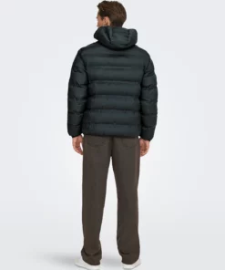Onsunion Hood Puffer Jacket Black