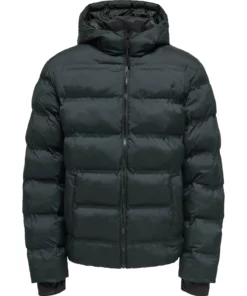 Onsunion Hood Puffer Jacket Black