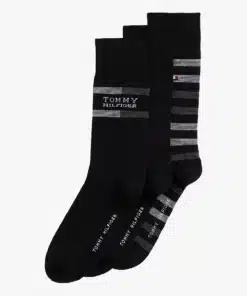 Tommy Hilfiger 3-Pack Socks Gift Box Black