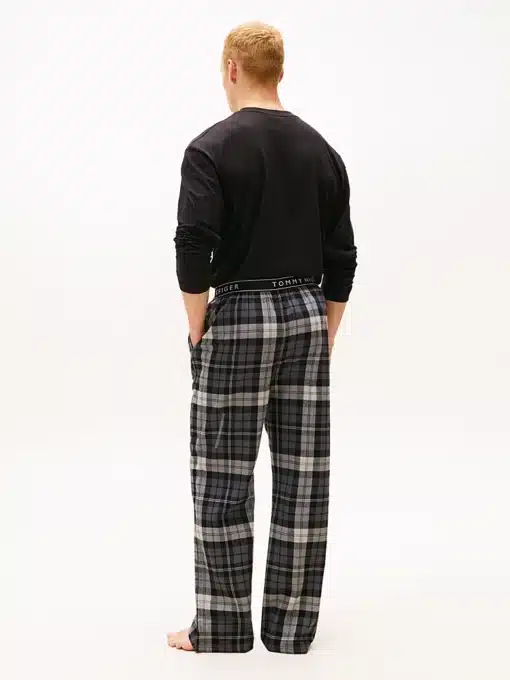 Tommy Hilfiger Essential Flannel Pyjama Bottoms Black Tartan