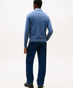 Tommy Hilfiger Pima Cotton Cashmere Crew Neck Aegean Sea Heather