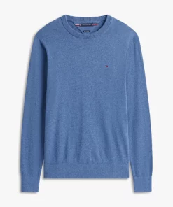 Tommy Hilfiger Pima Cotton Cashmere Crew Neck Aegean Sea Heather